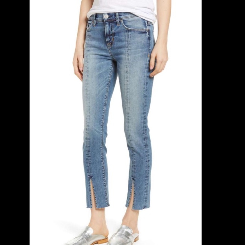 Hudson Nico Mid Rise slit hem jeans